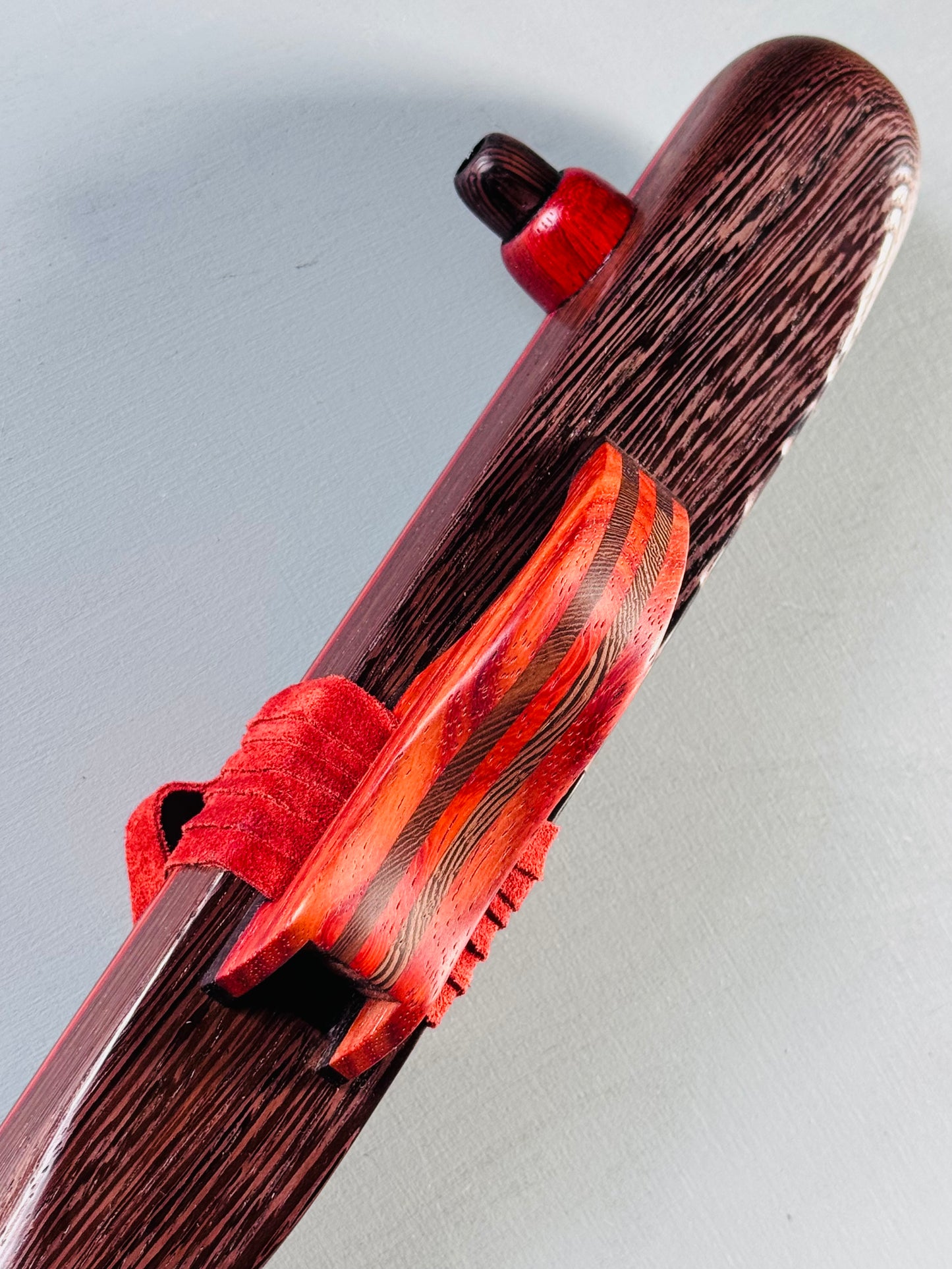 Native American style bass flute Wenge low A 440Hz