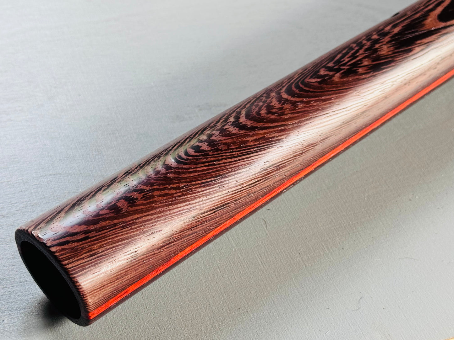 Native American style bass flute Wenge low A 440Hz