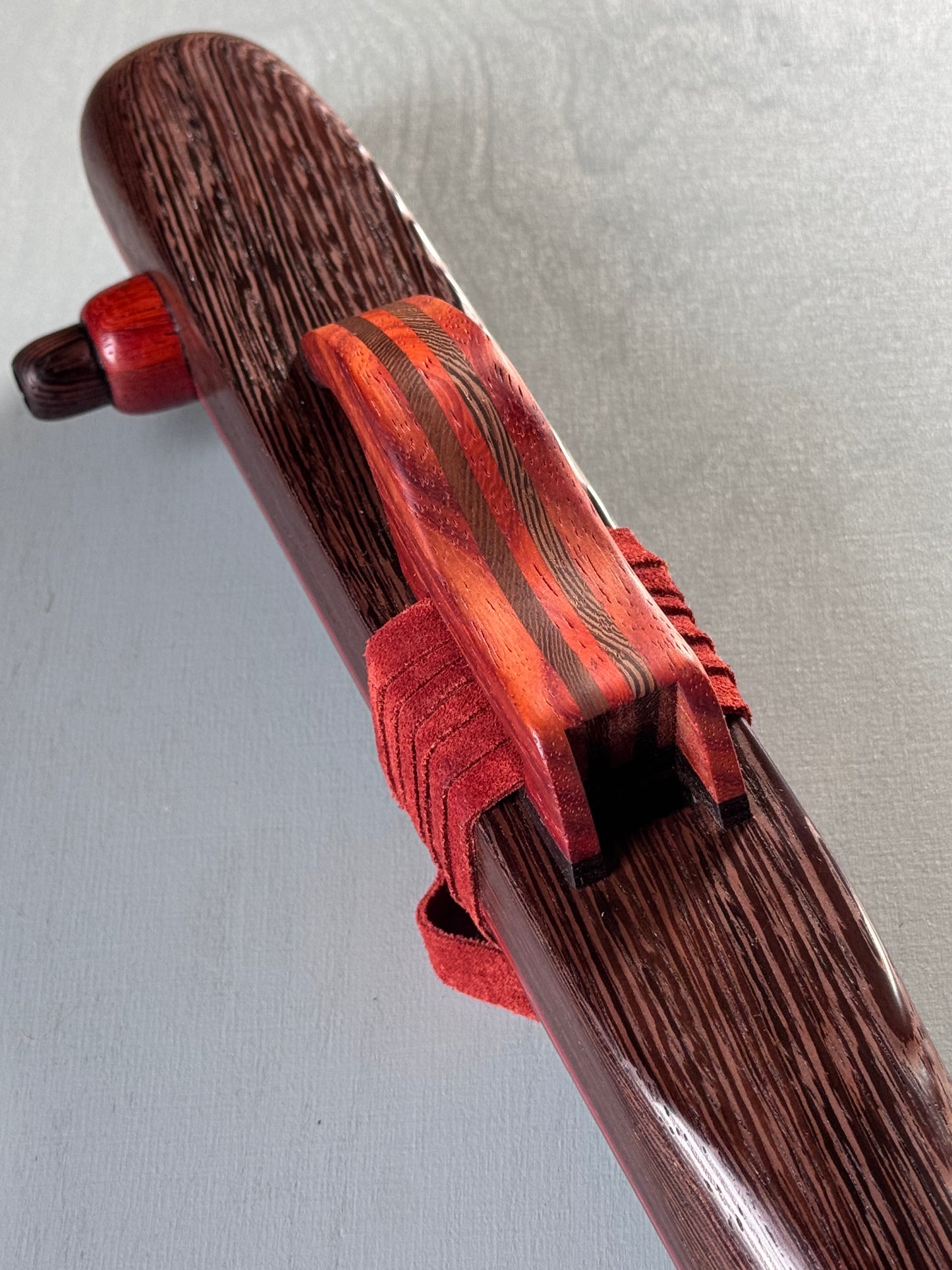 Native American style bass flute Wenge low A 440Hz