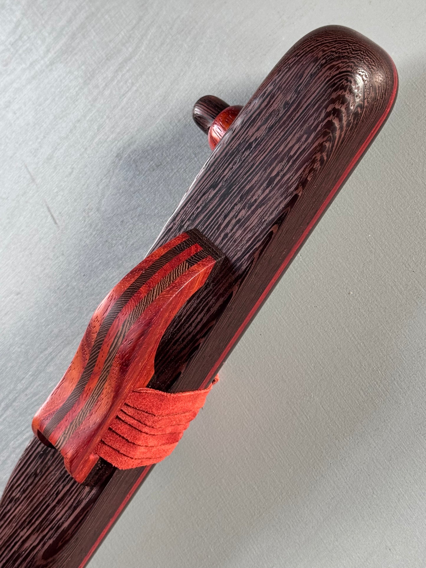 Native American style bass flute Wenge low A 440Hz