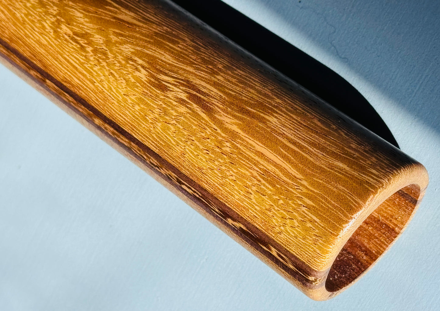 Native American style bass flute Iroko Low A 440Hz