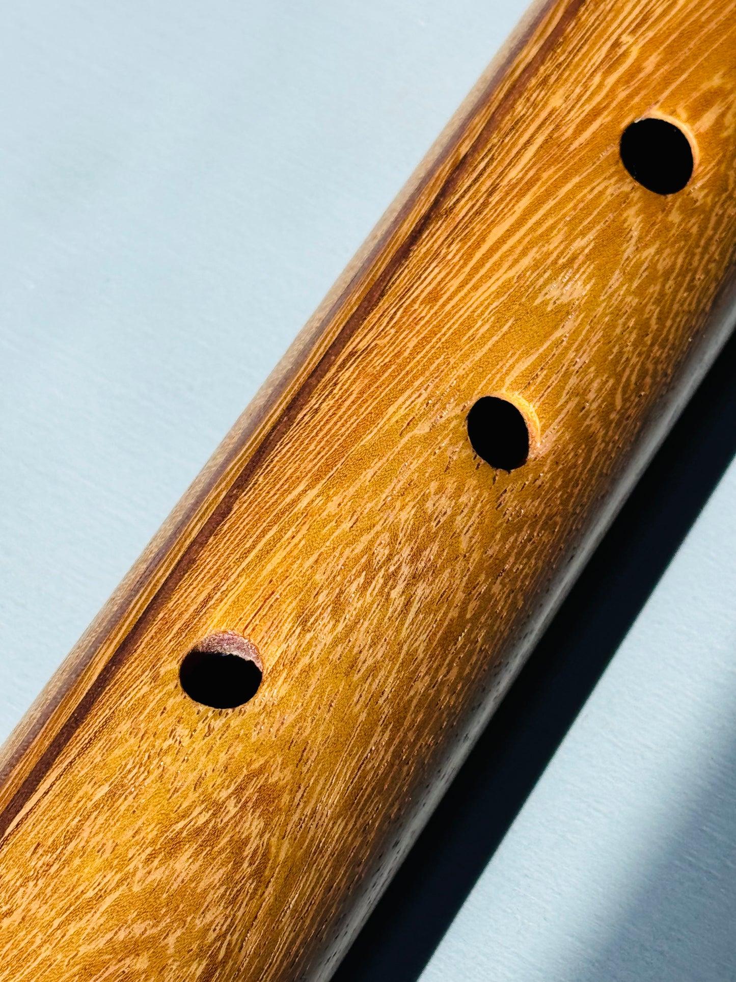 Native American style bass flute Iroko Low A 440Hz
