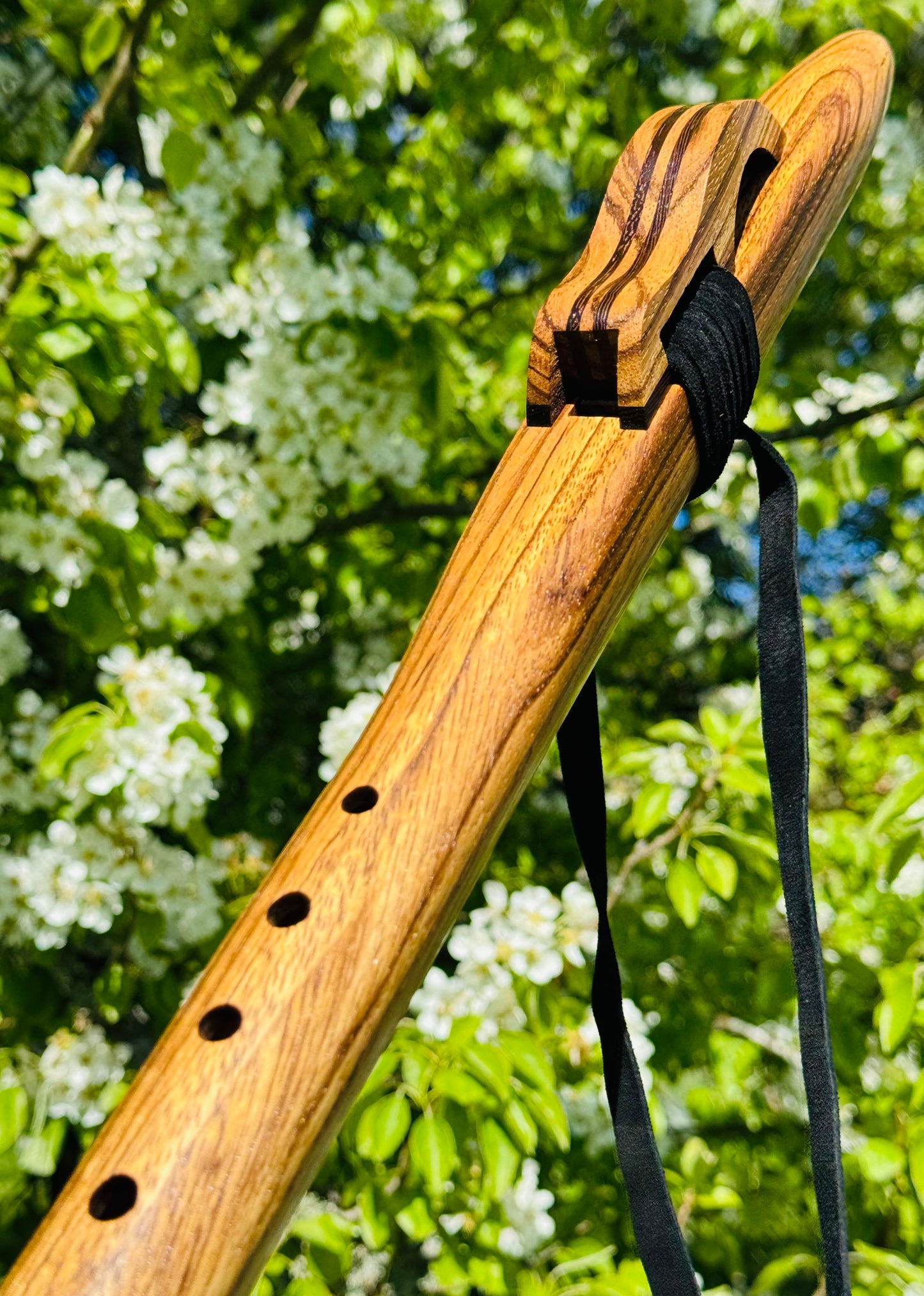 Native Americans flute Zebra wood G 432Hz