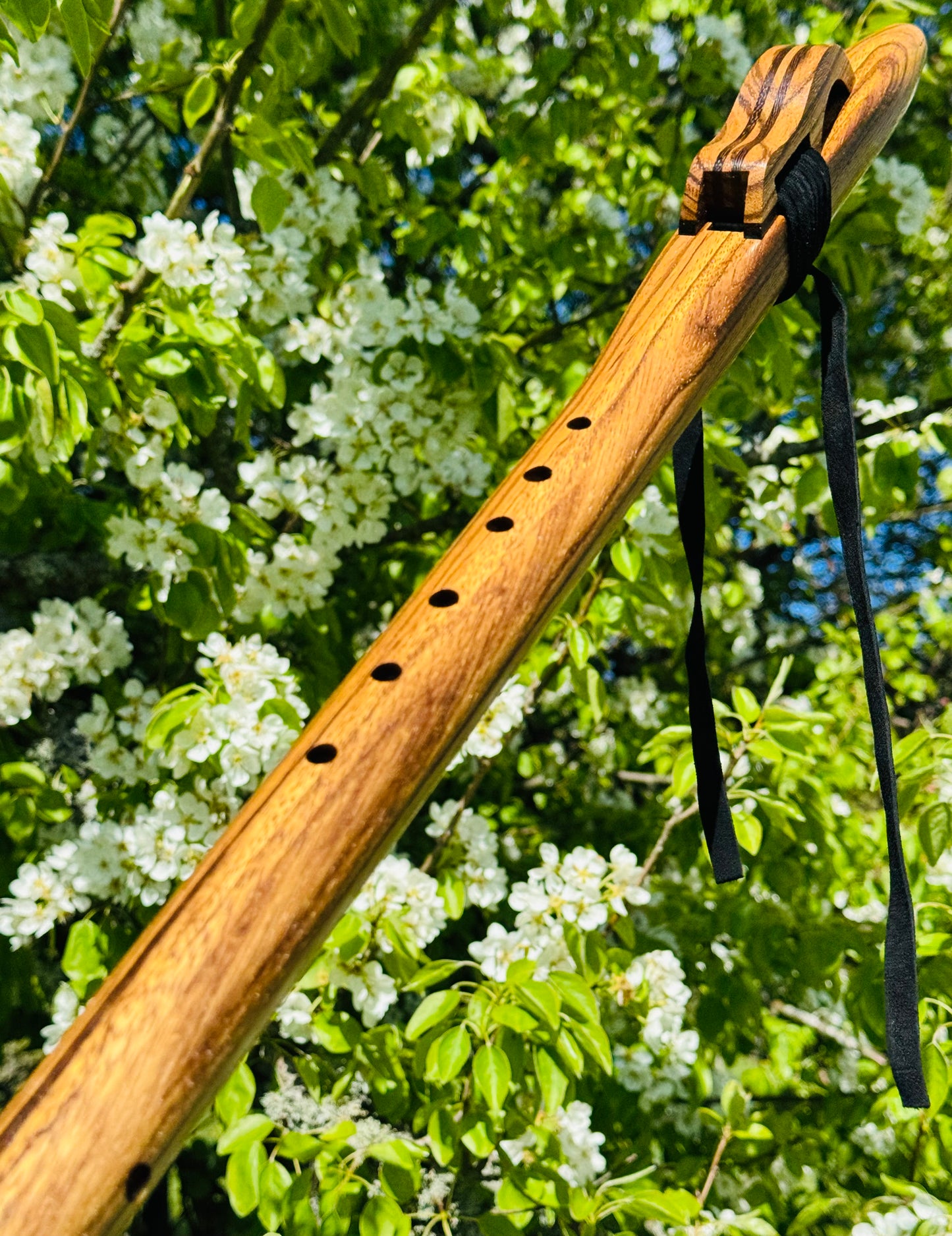 Native Americans flute Zebra wood G 432Hz