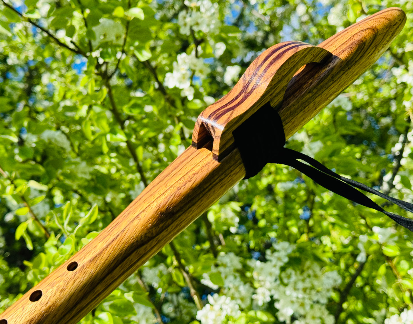 Native Americans flute Zebra wood G 432Hz