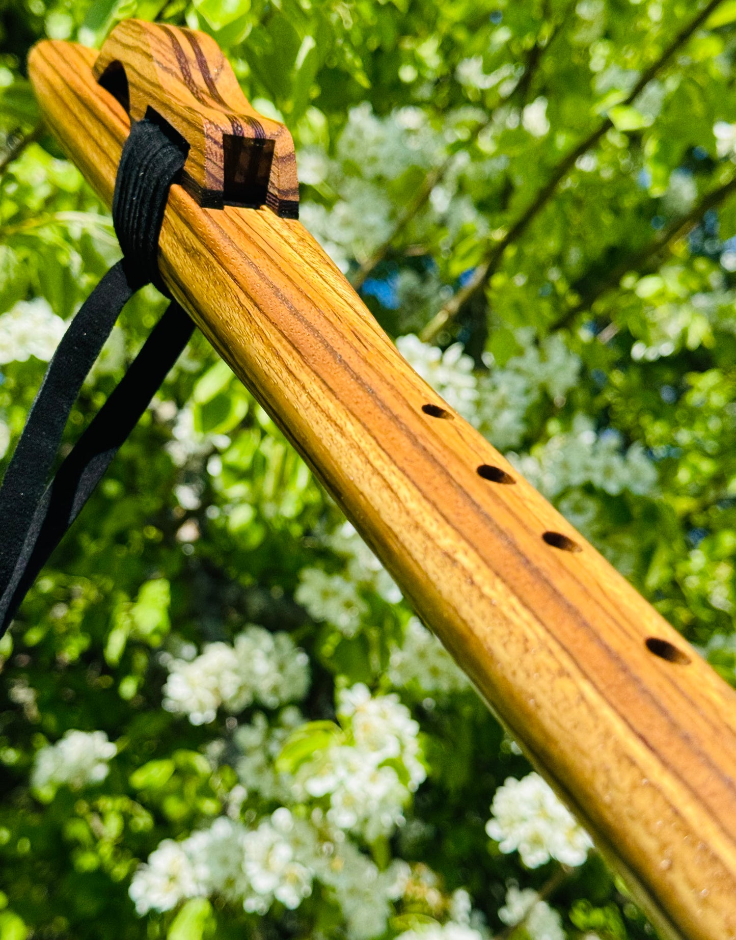 Native Americans flute Zebra wood G 432Hz