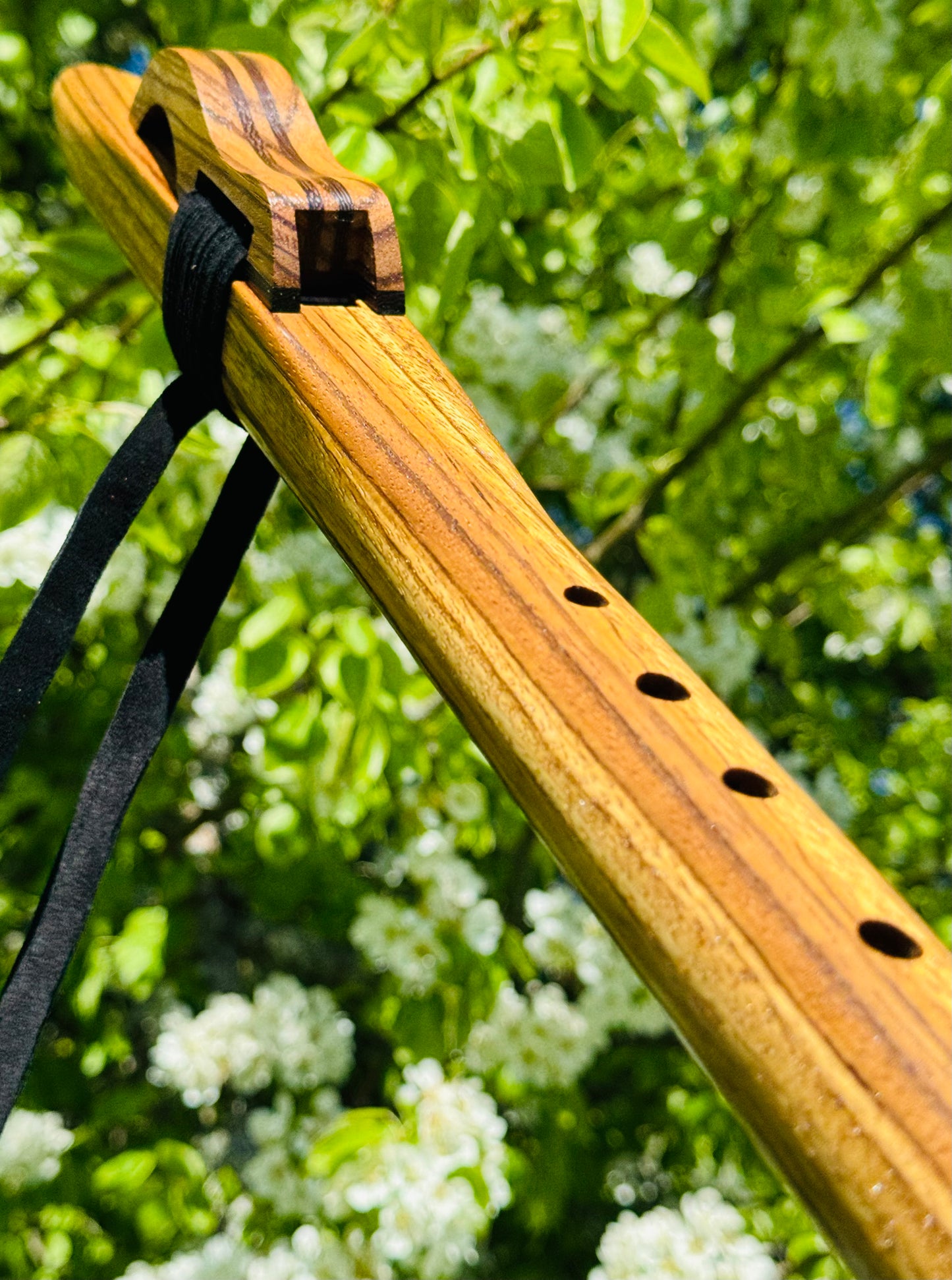 Native Americans flute Zebra wood G 432Hz
