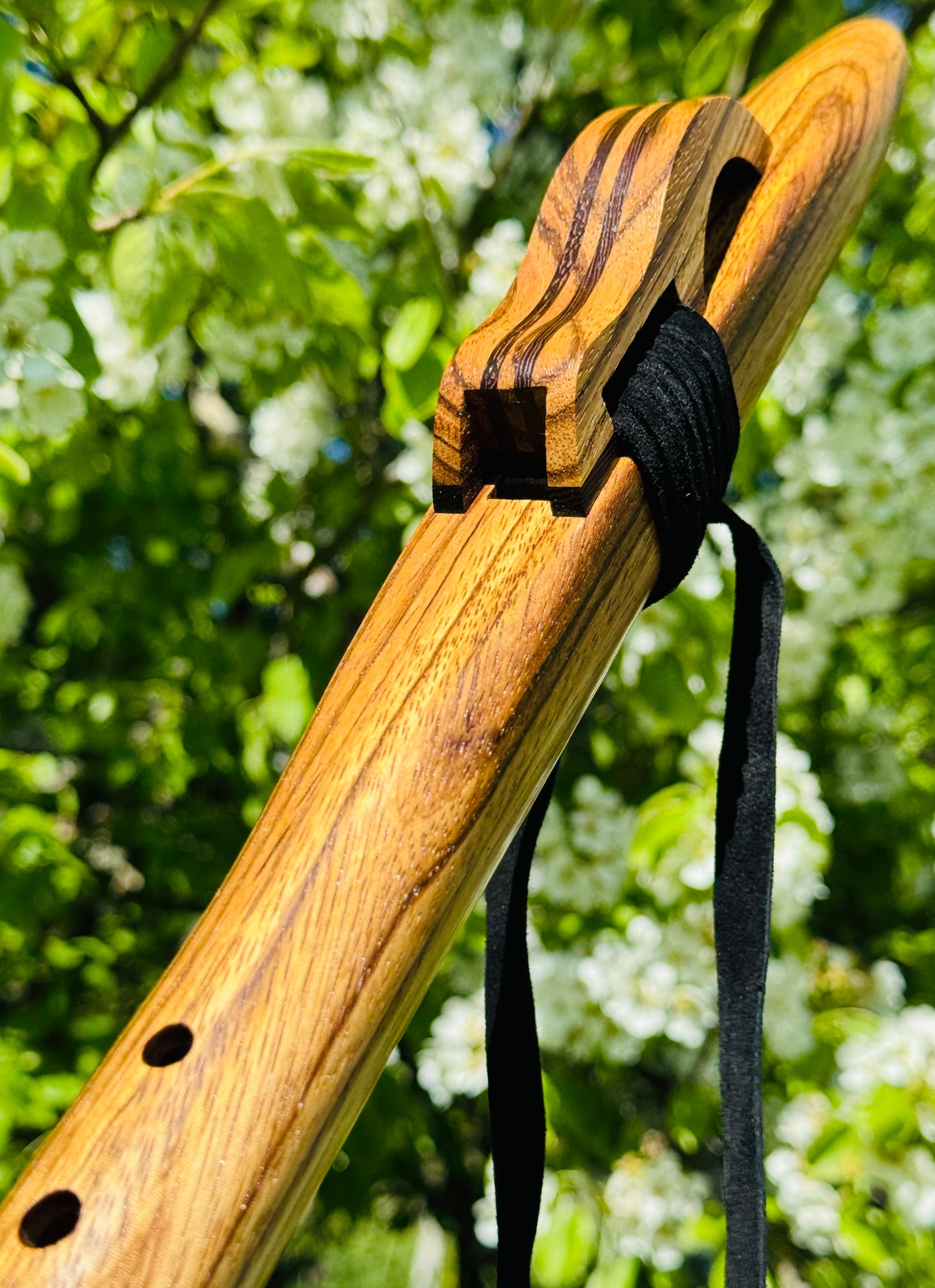 Native Americans flute Zebra wood G 432Hz