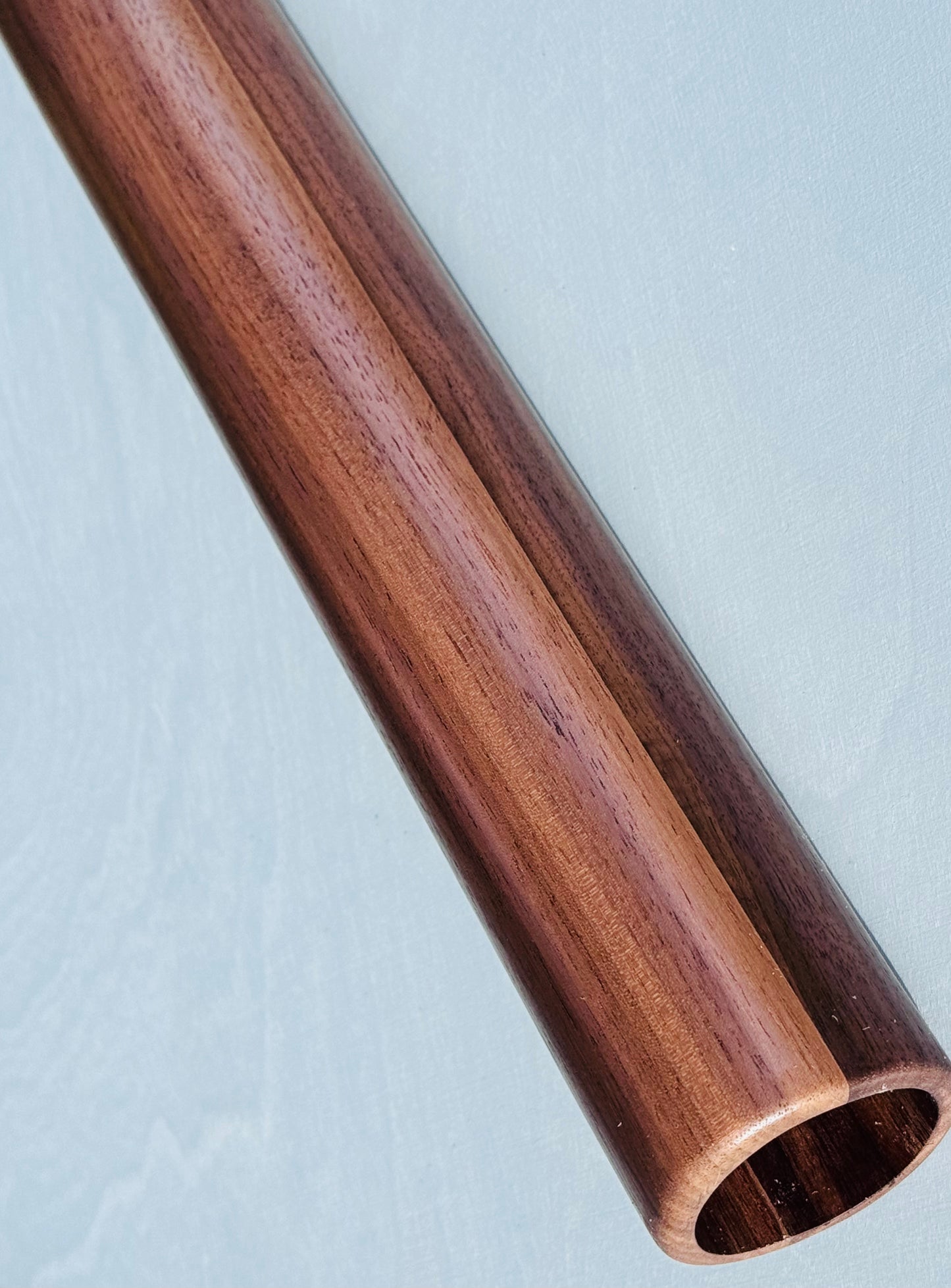 Native American style bass flute Walnut LOW G440Hz