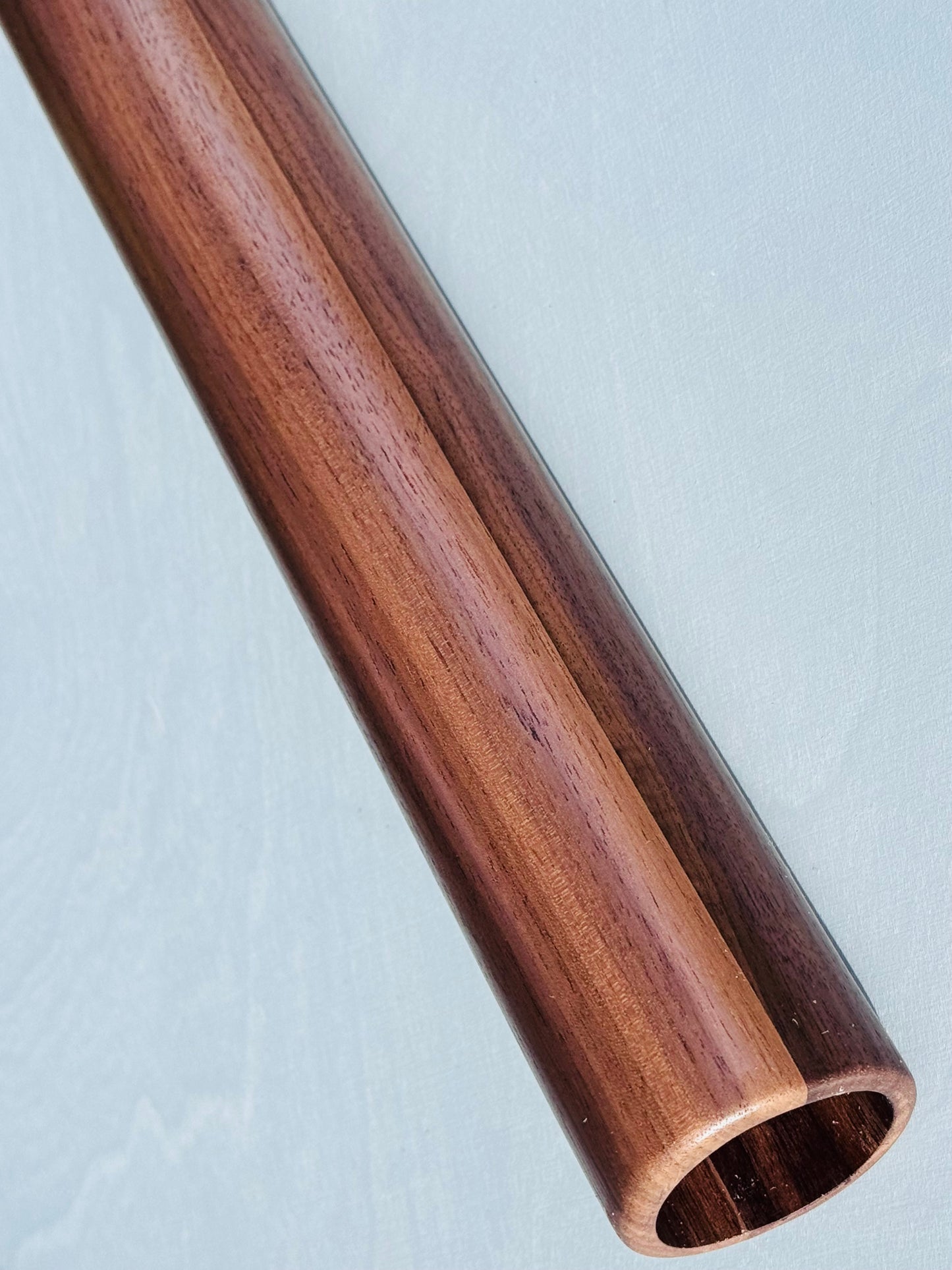 Native American style bass flute Walnut LOW G440Hz