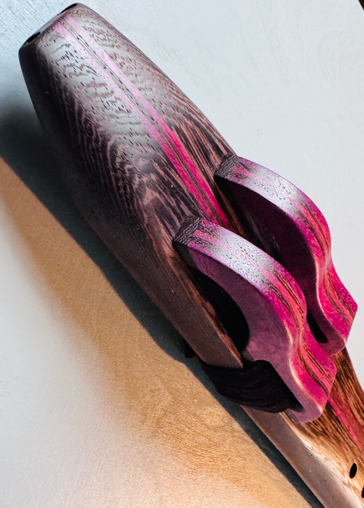 Native American style double flute wenge A 440Hz