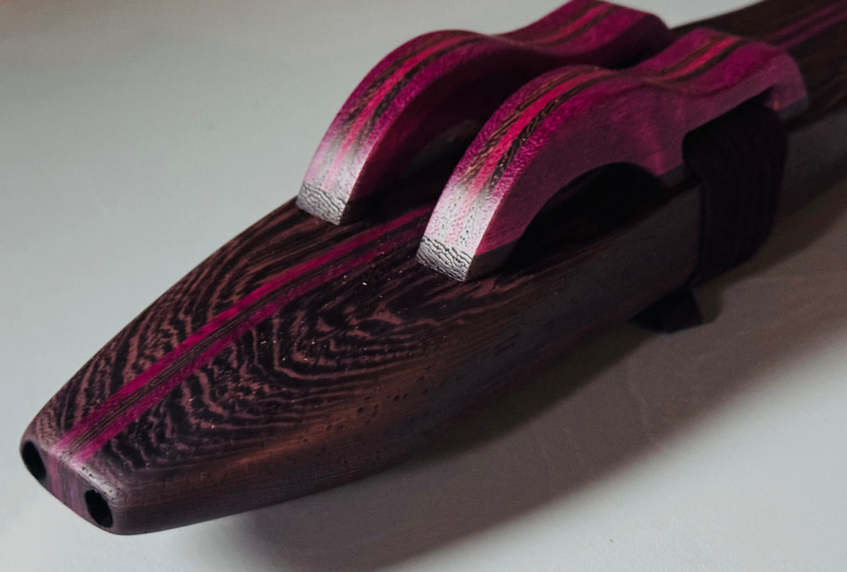 Native American style double flute wenge A 440Hz