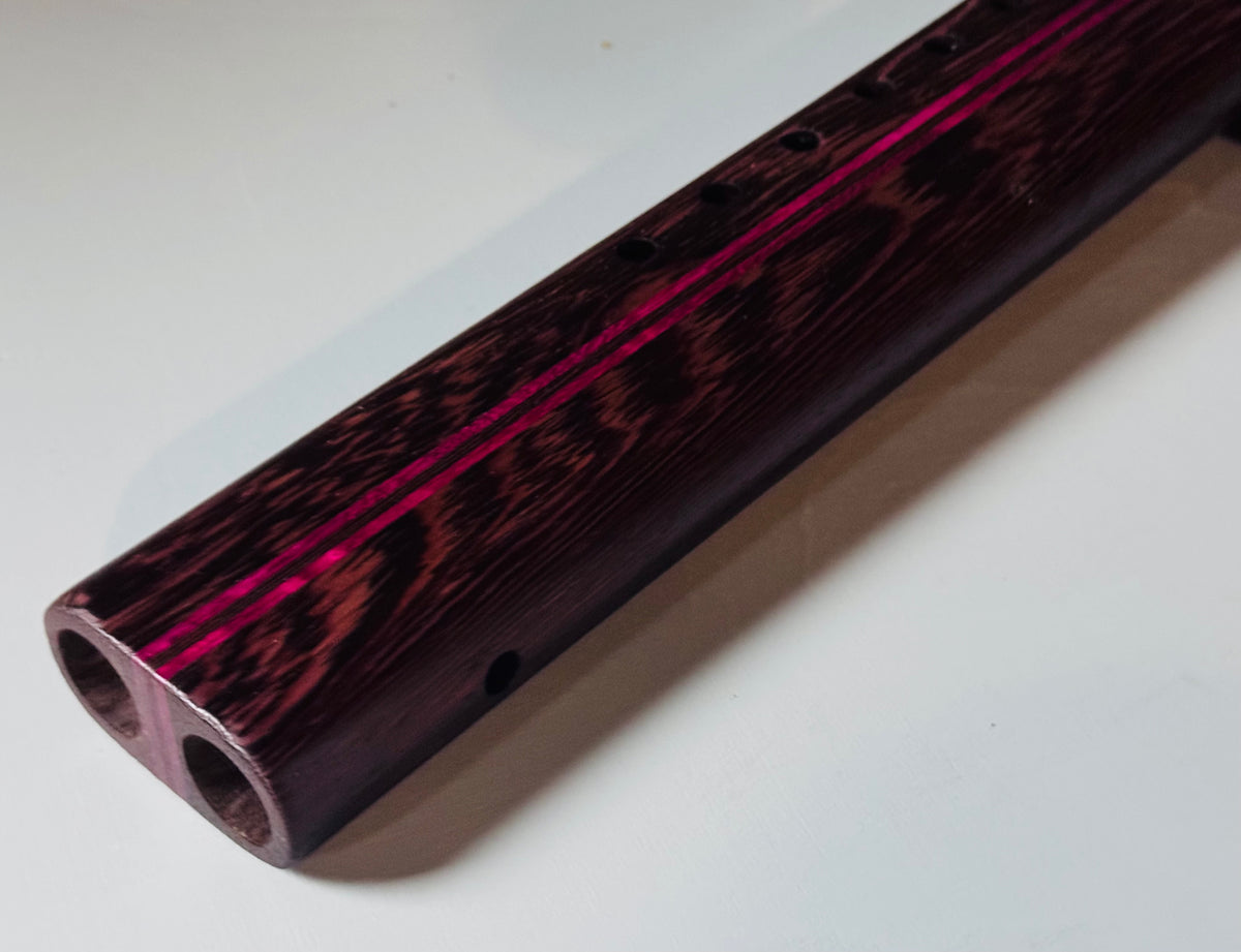 Native American style double flute wenge A 440Hz