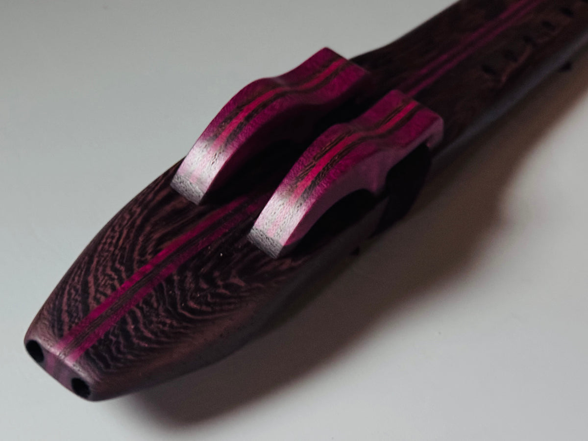 Native American style double flute wenge A 440Hz