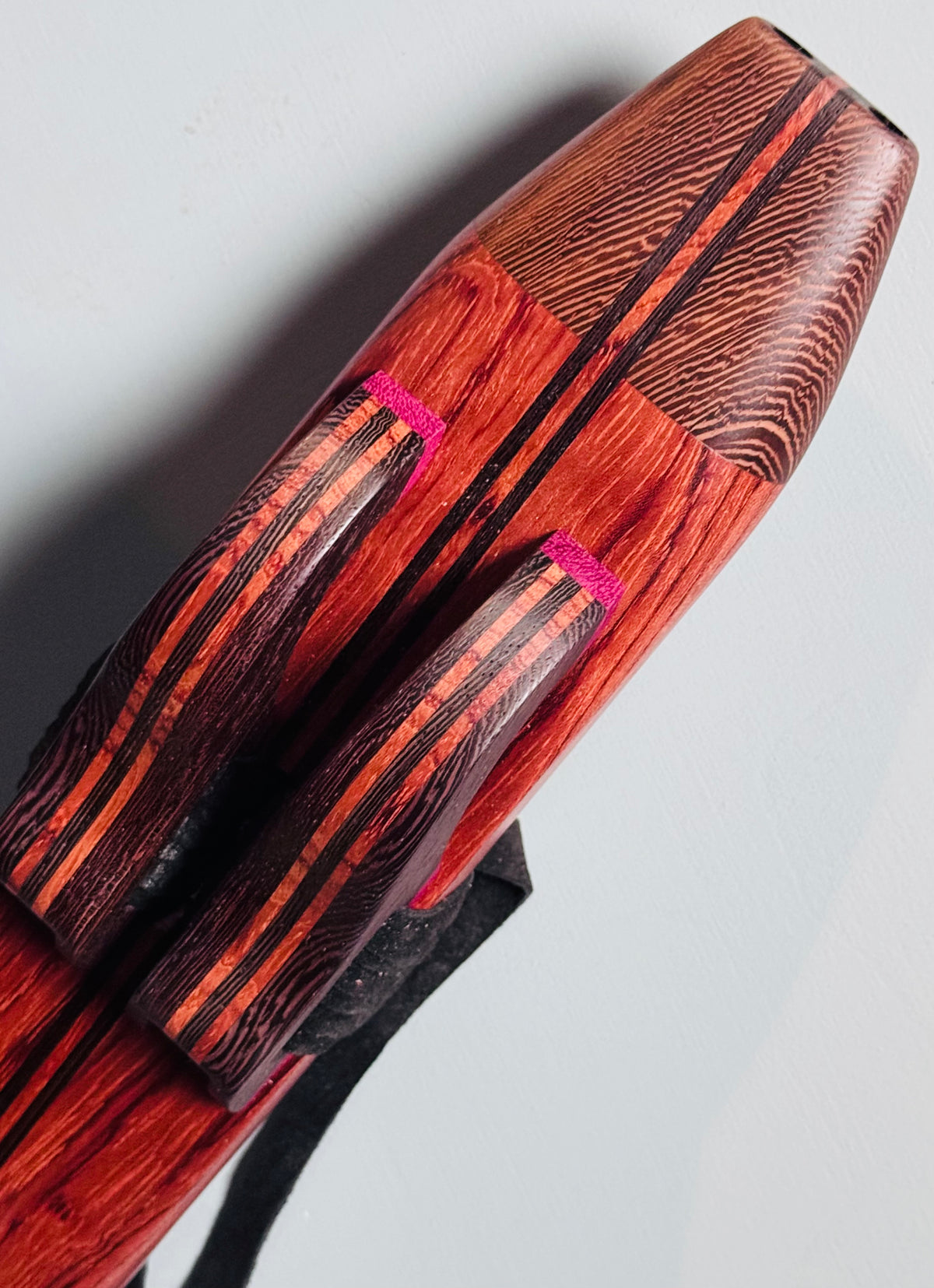 Native American style double flute Jatoba A 440Hz