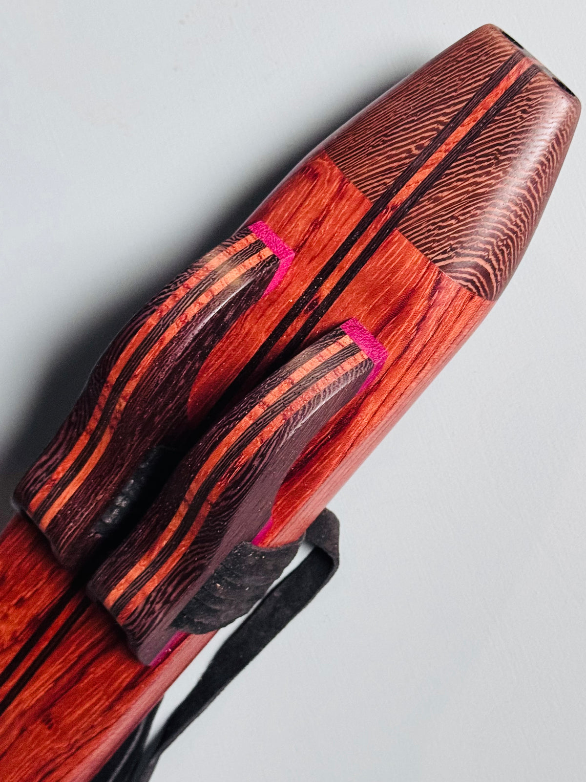 Native American style double flute Jatoba A 440Hz