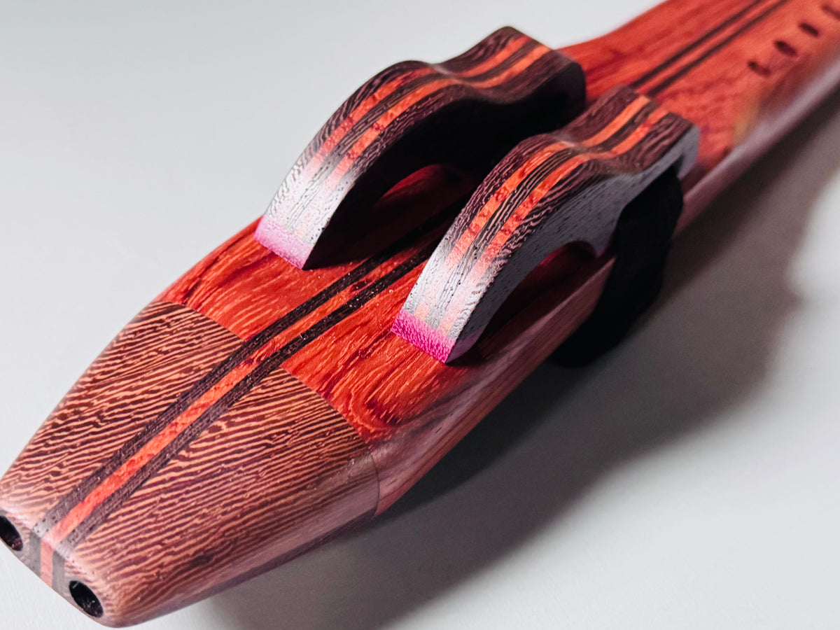 Native American style double flute Jatoba A 440Hz