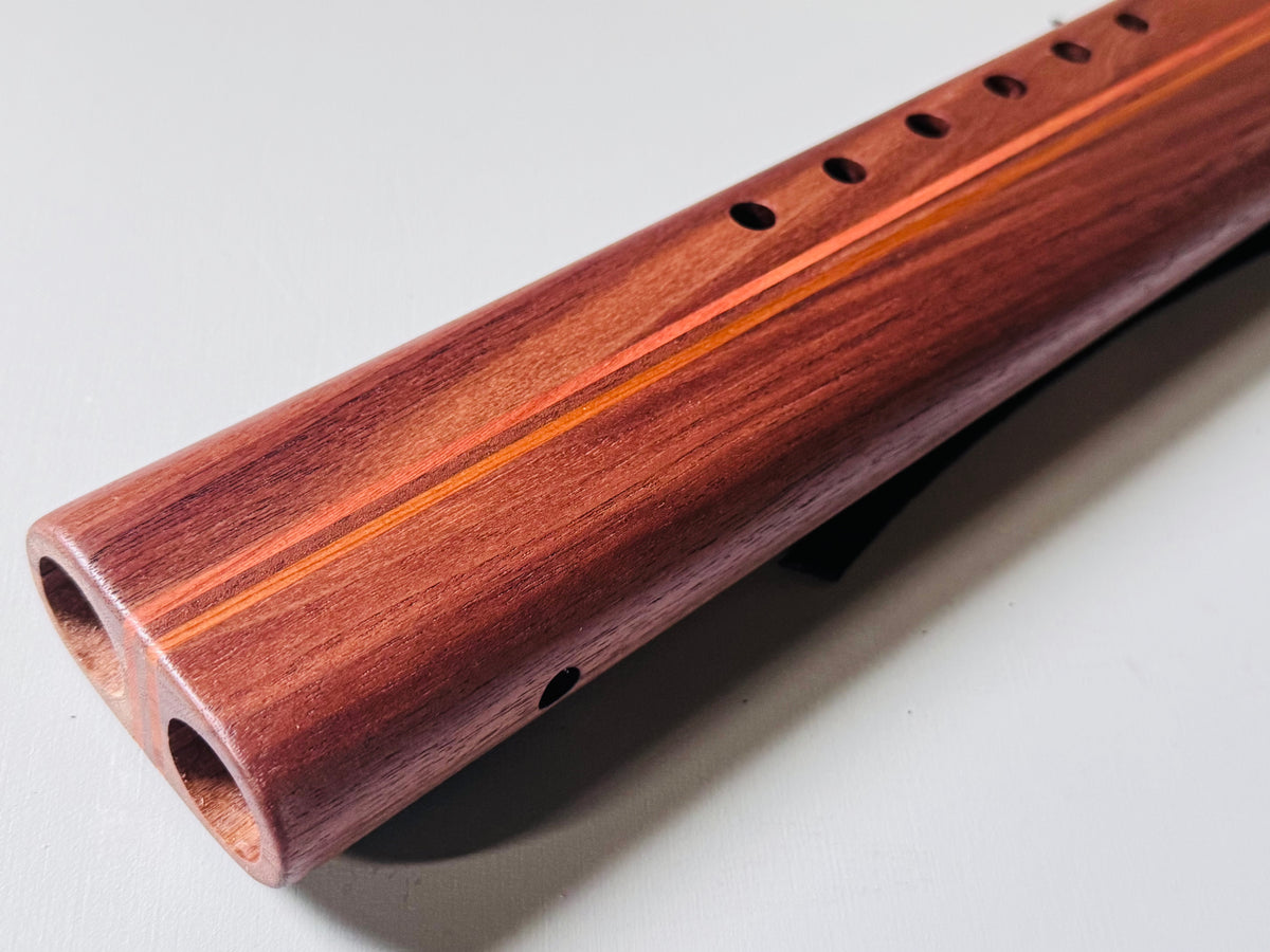 Native American style double flute Walnut A 440Hz
