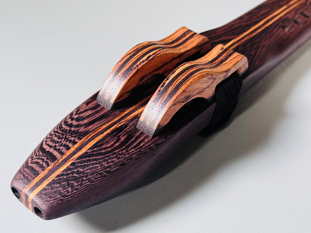 Native American style double flute Wenge A 432Hz