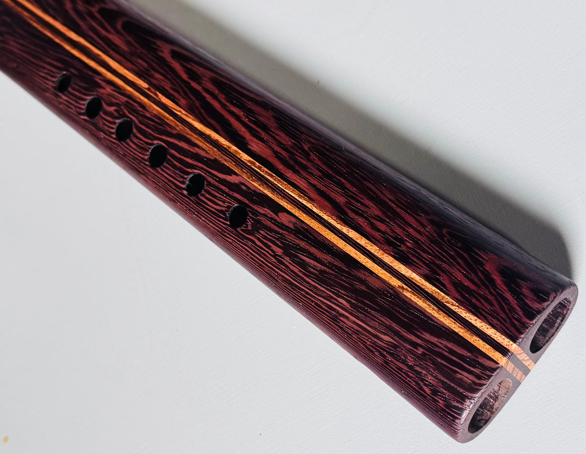 Native American style double flute Wenge A 432Hz
