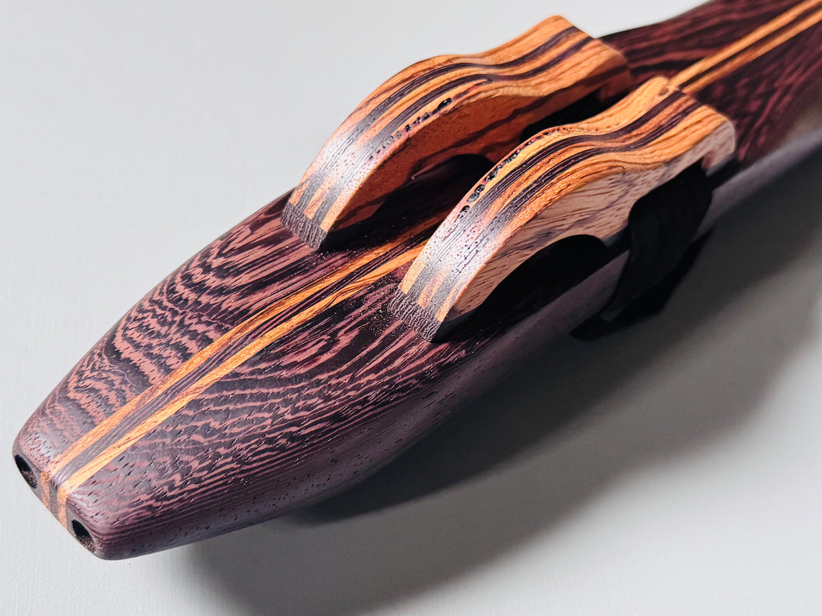 Native American style double flute Wenge A 432Hz