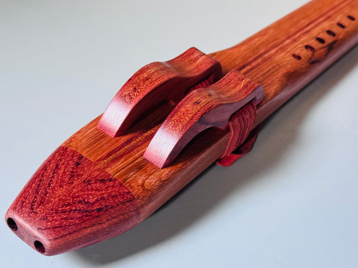 Native American style double flute Jatoba A 432Hz