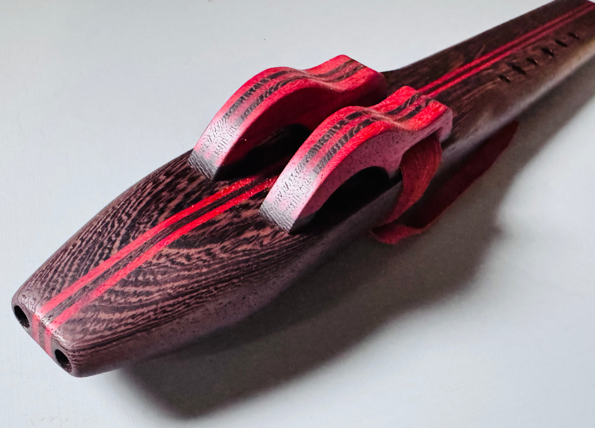 Native American style double flute Wenge G 440Hz