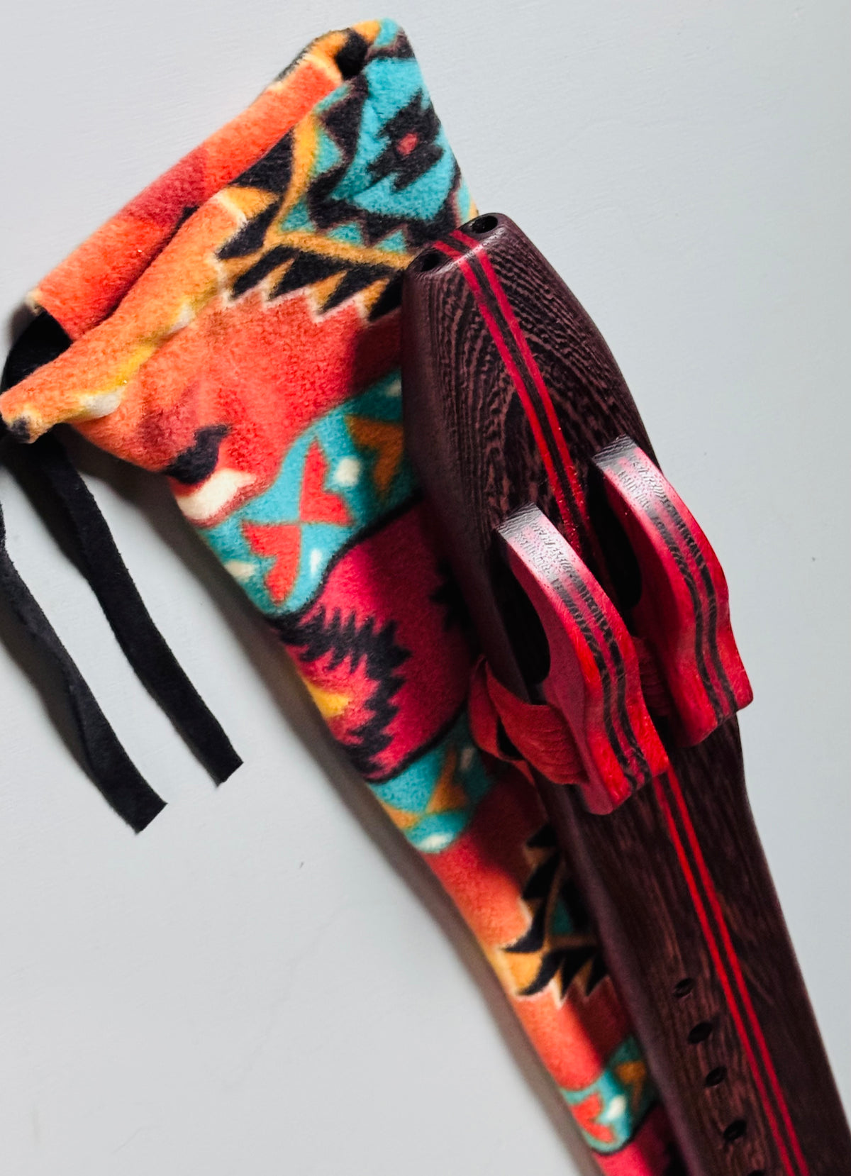 Native American style double flute Wenge G 440Hz
