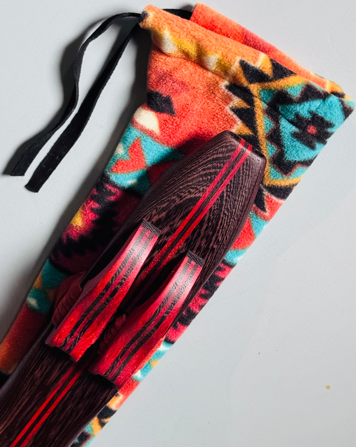 Native American style double flute Wenge G 440Hz