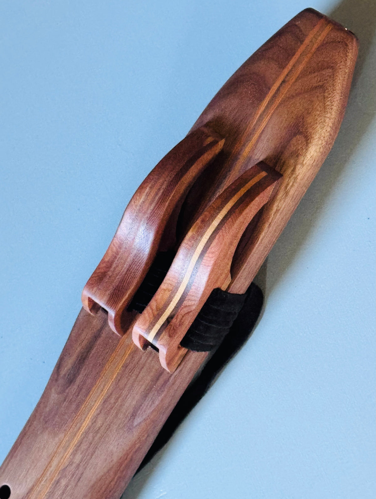 Native American style double flute Walnut G 432Hz