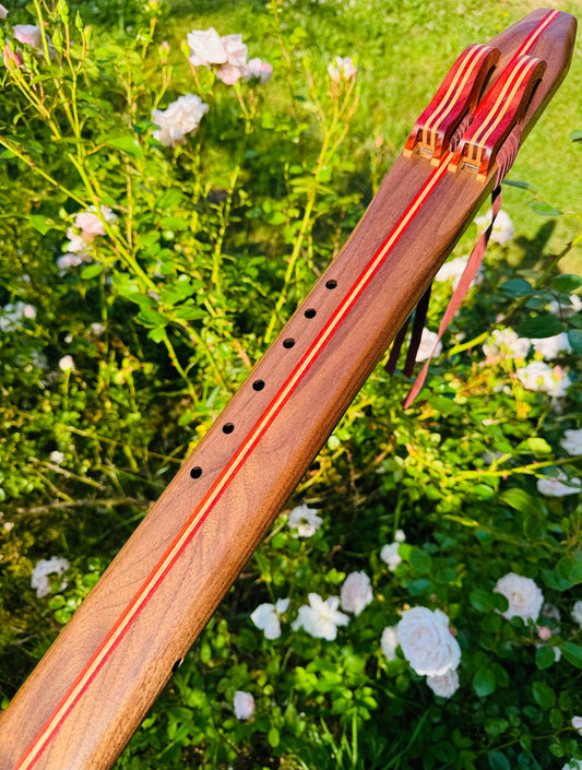 Native Americans double flute Walnut F# 440Hz