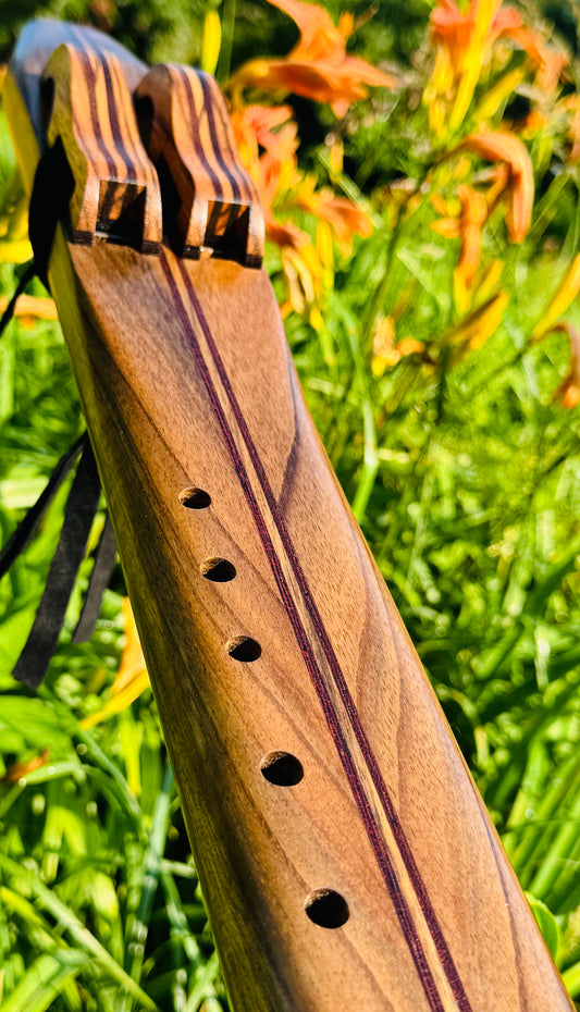 Native Americans double flute Amazakoue F# 440Hz