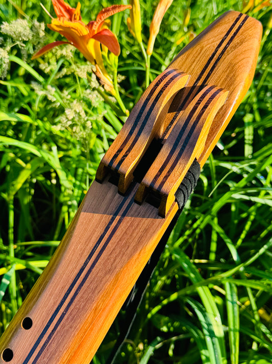 Native Americans double flute Jatoba F# 440Hz