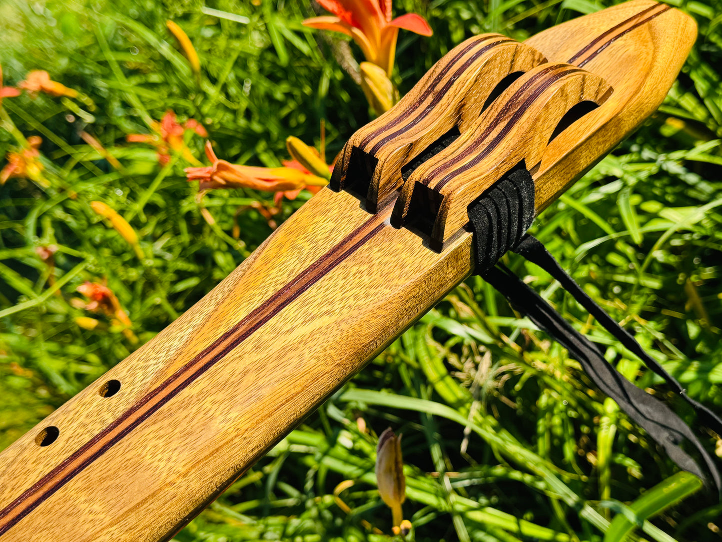 Native Americans double flute Amazakoue F# 432Hz