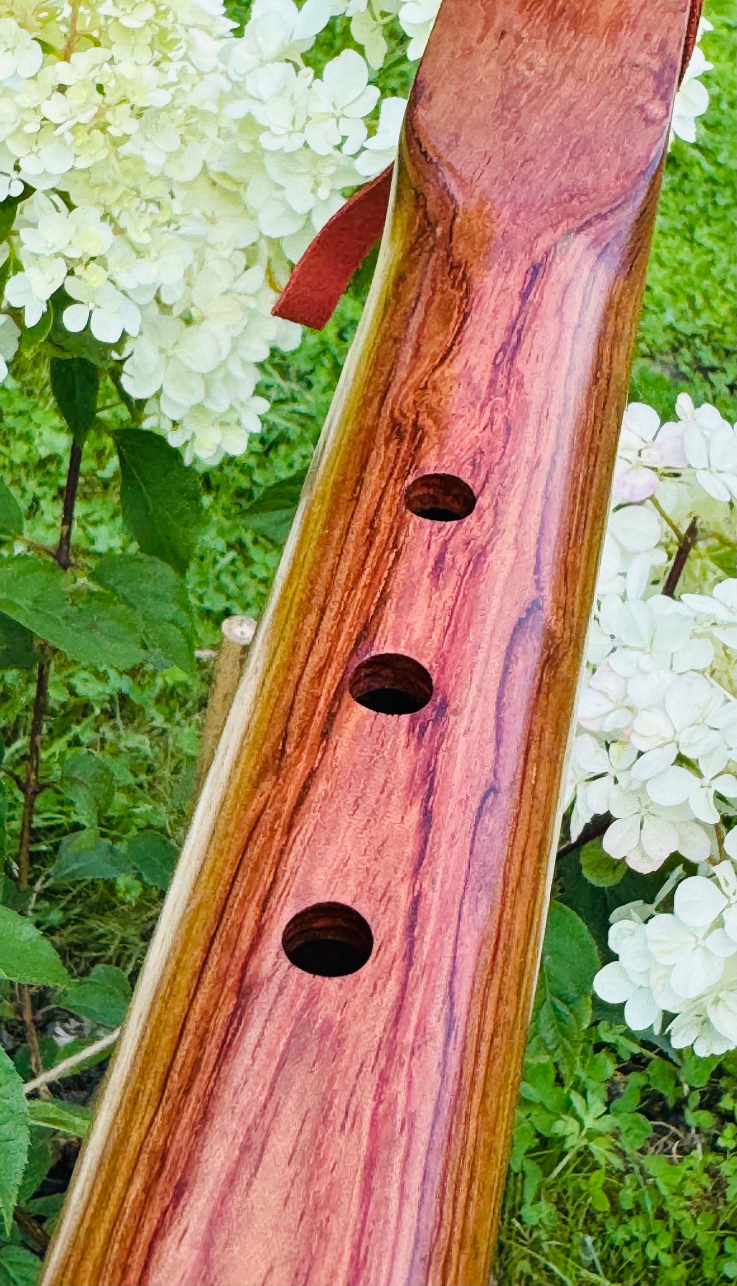 Native Americans bass flute Bubinga C 432Hz