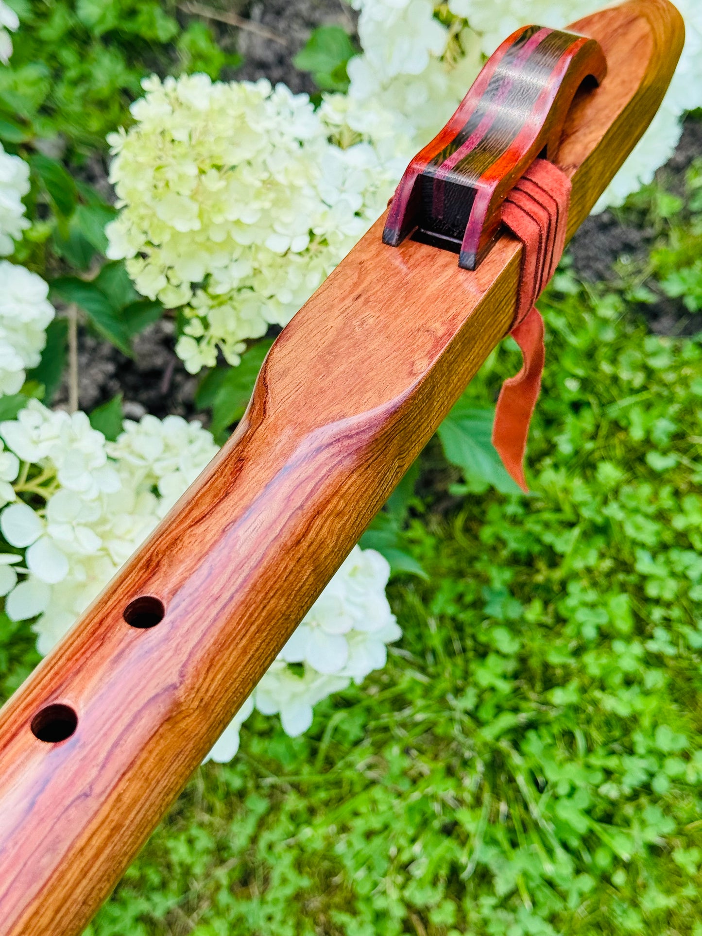 Native Americans bass flute Bubinga C 432Hz