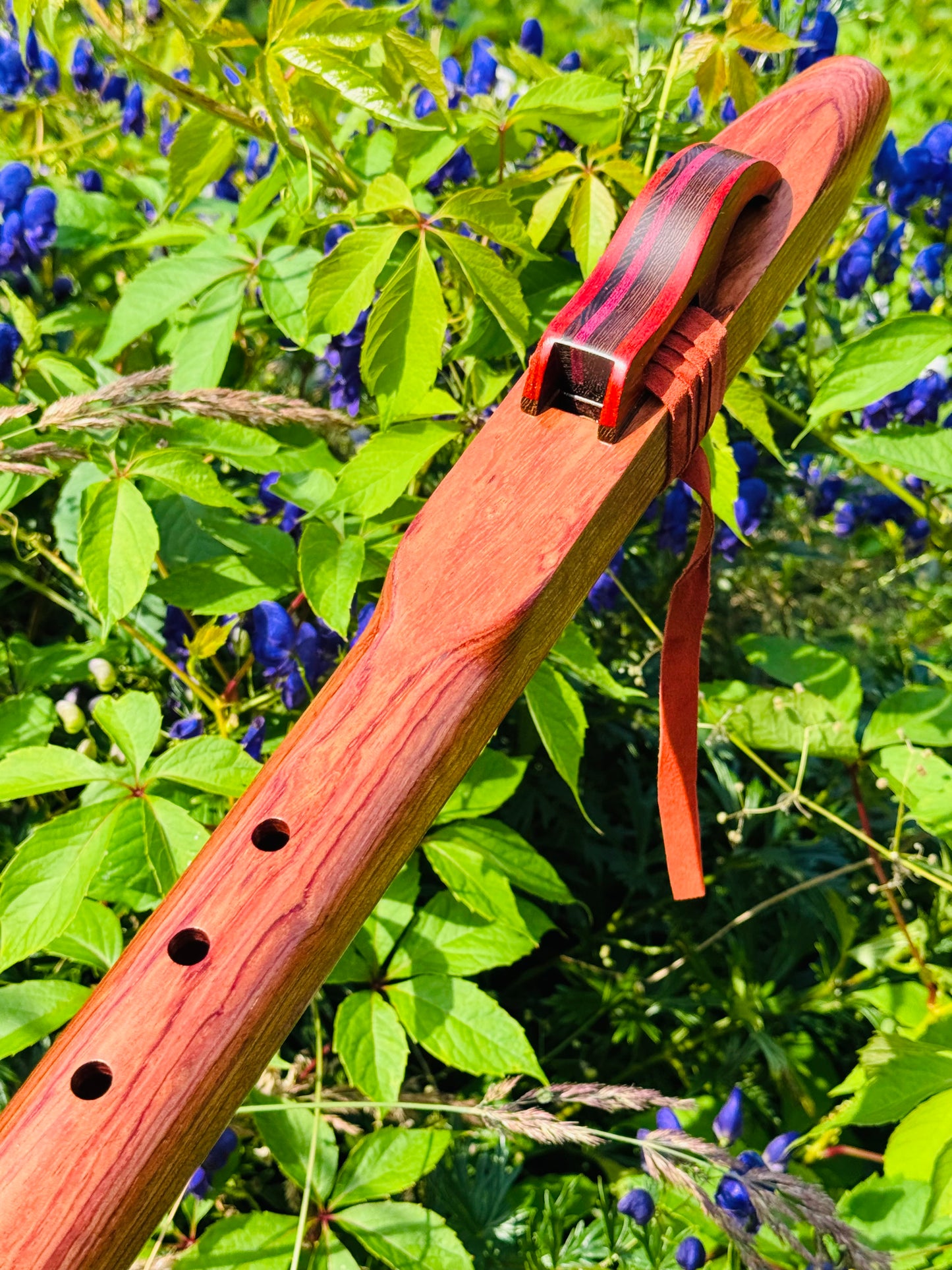 Native Americans bass flute Bubinga C 432Hz