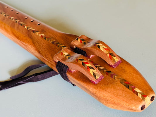 Native Americans Double bass flute Sapelli D 432Hz
