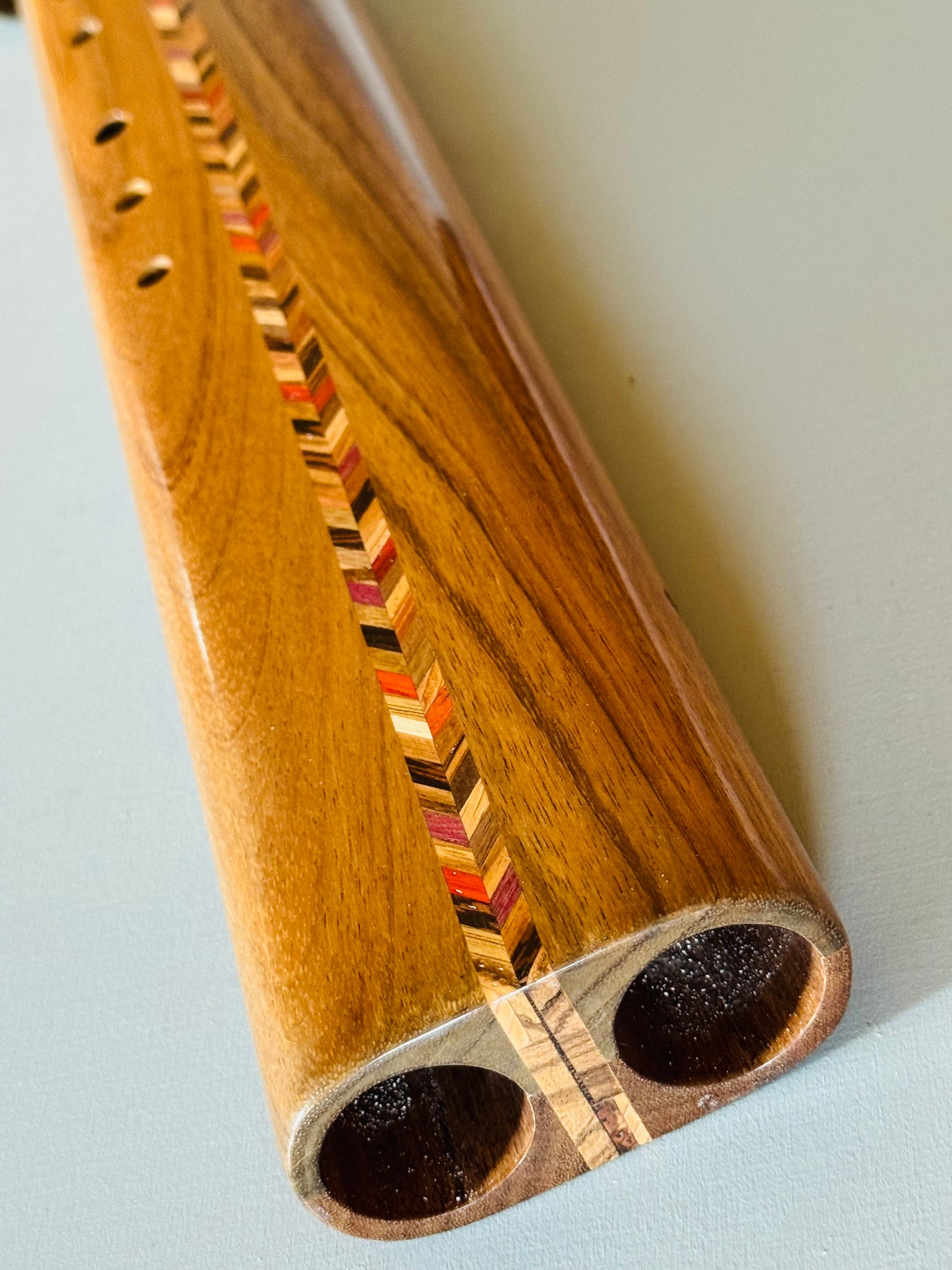 Native Americans double bass flute Amazakoue D 432Hz