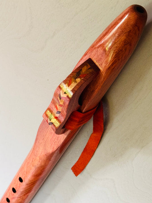 Native Americans bass flute Bubinga D 440Hz