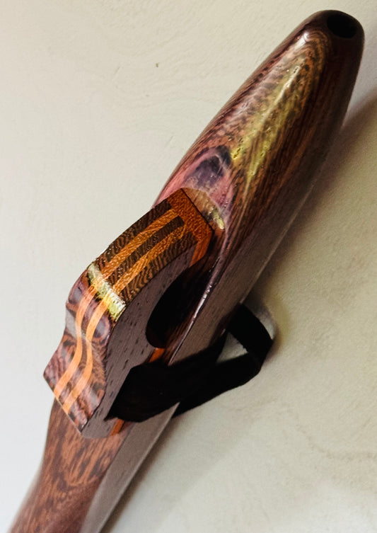 Native Americans bass flute Wenge E 440Hz