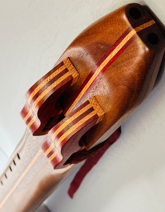 Native Americans double flute Walnut F# 440Hz