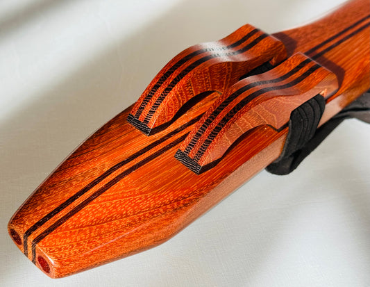 Native Americans double flute Jatoba F# 440Hz