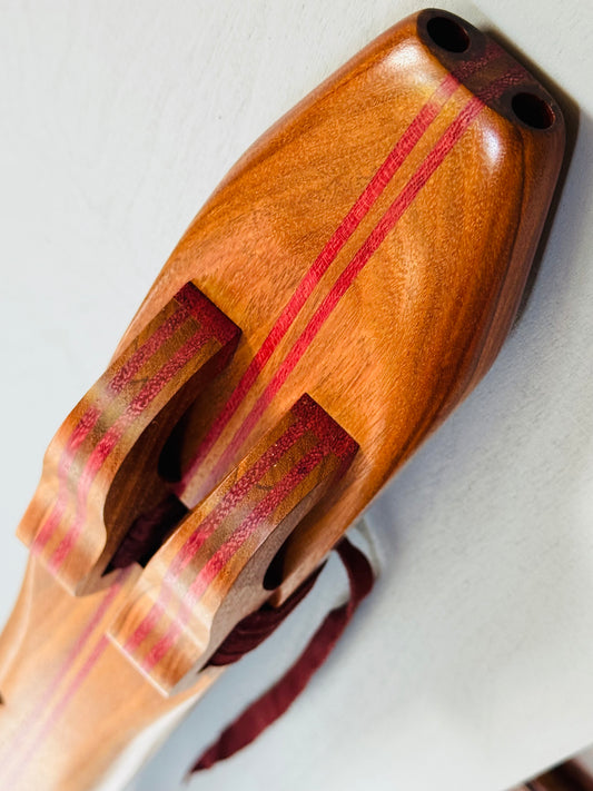 Native Americans double flute Ironwood F# 440Hz