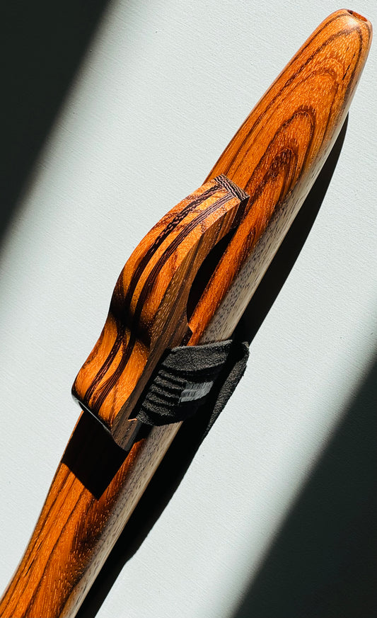 Native Americans flute Zebra wood G 432Hz