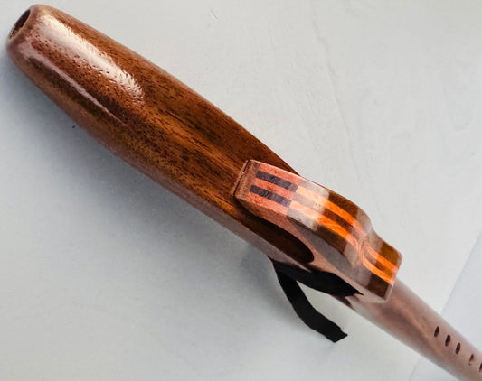 Native American style flute Walnut F# 440Hz