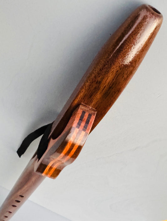 Native American style flute Walnut F# 440Hz