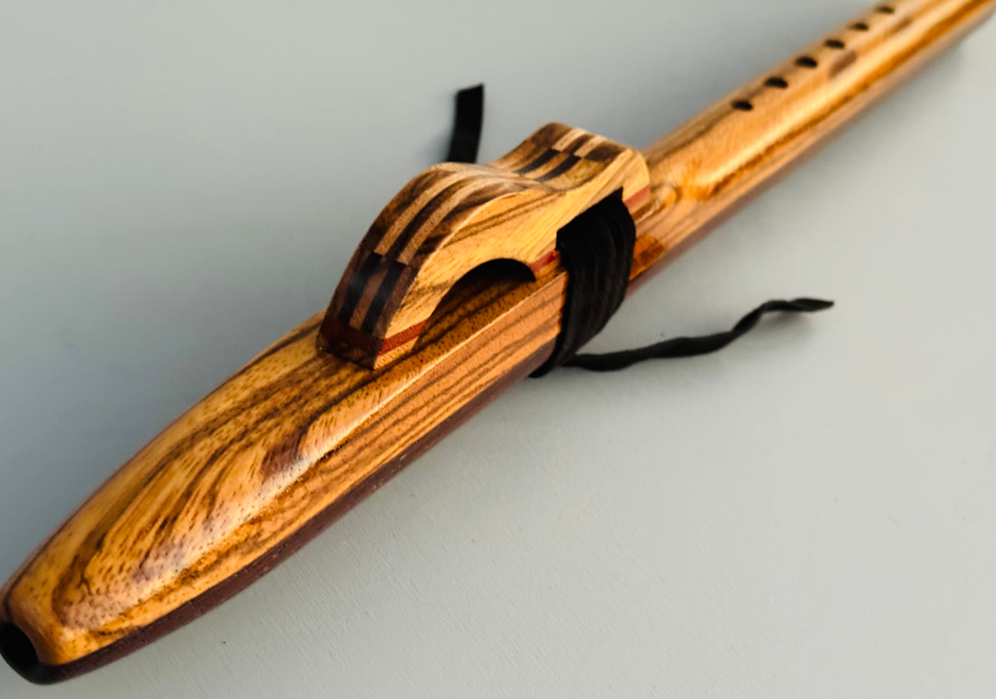 Native American style flute Zebrano&Wenge A 440Hz