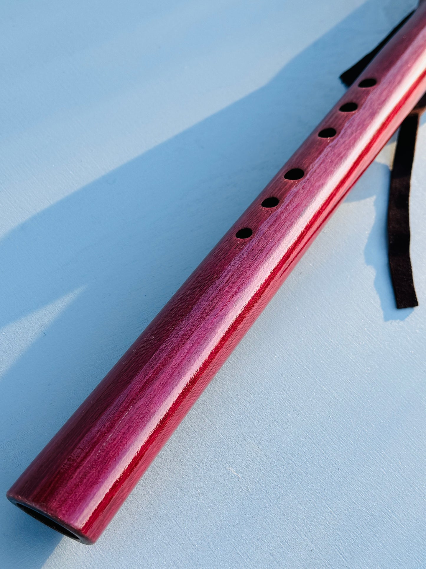 Native American flute Purple heart E 440Hz