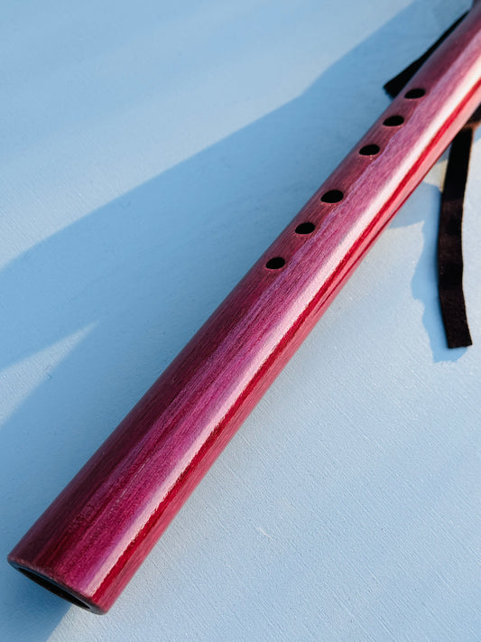 Native American flute Purple heart E 440Hz